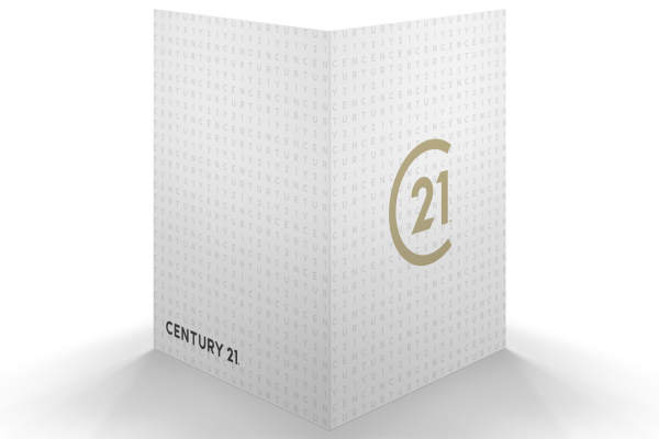 Century 21 Folders, "Pattern" Gold - Image 9