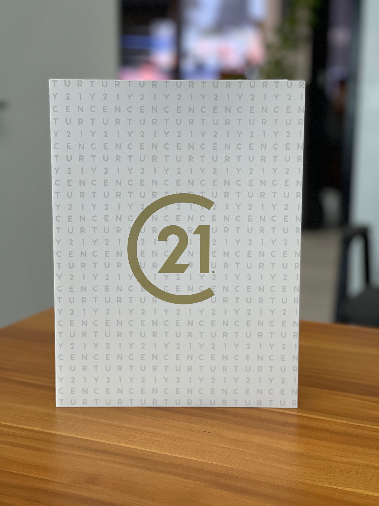 Century 21 Folders, "Pattern" Gold - Image 3