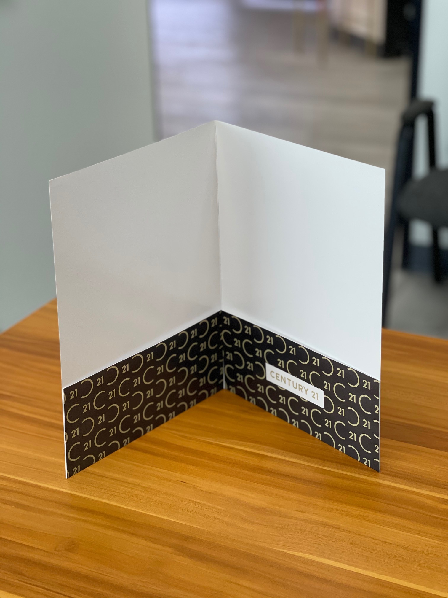 Century 21 Folders, "Pattern" Gold - Image 5