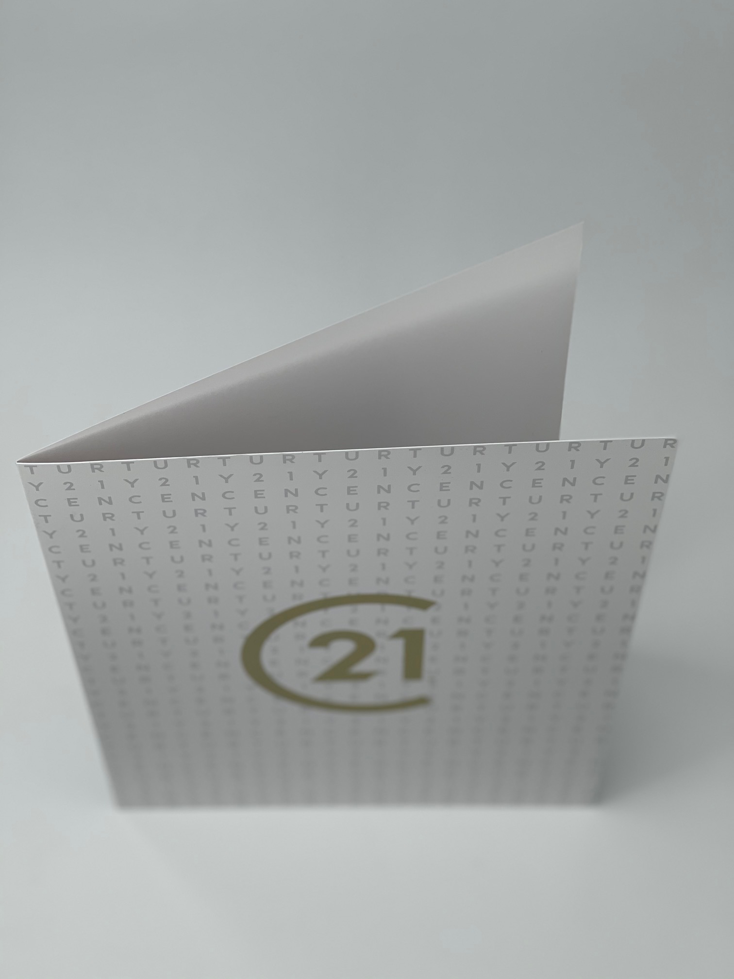 Century 21 Folders, "Pattern" Gold