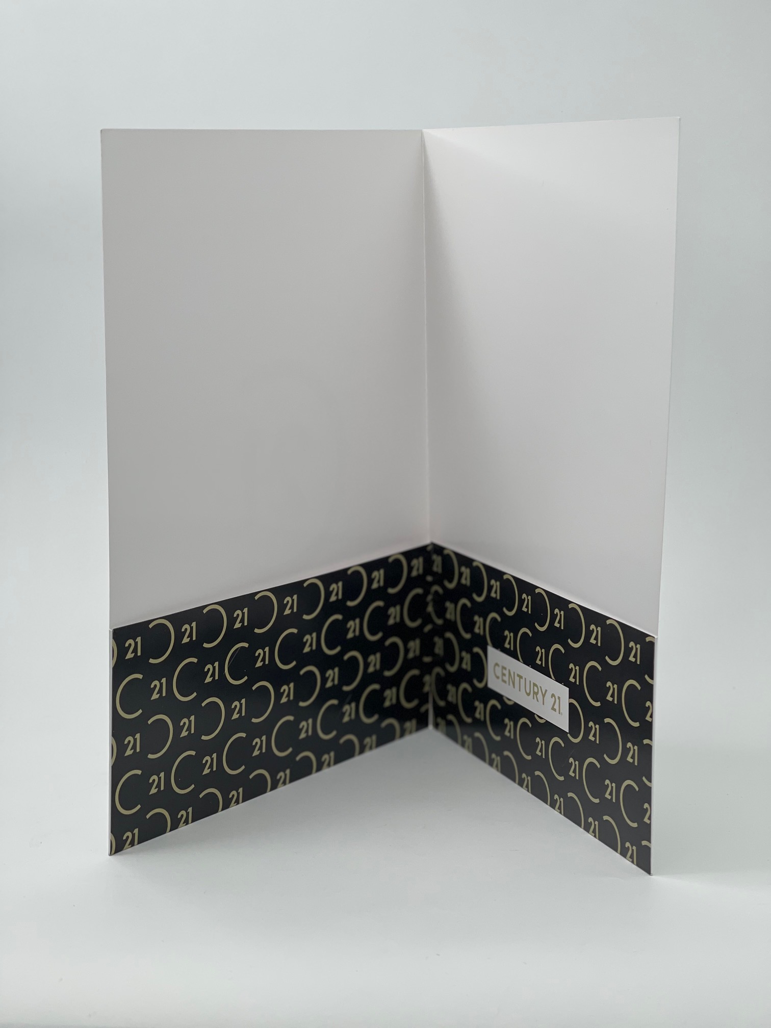 Century 21 Folders, "Pattern" Gold - Image 4