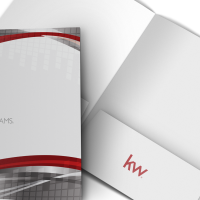 Keller Williams Folders, Silver on White
